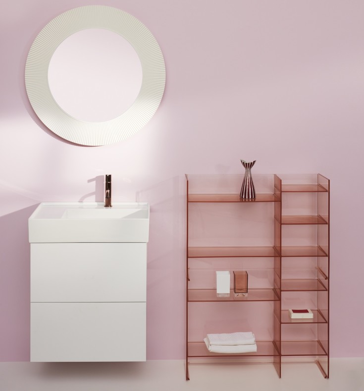 Kartell Laufen Boxy tannbørsteholder, rosa