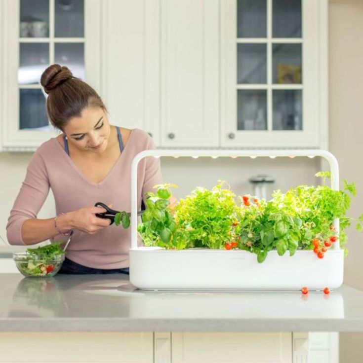 Click and Grow Smart Garden startsett, hvit