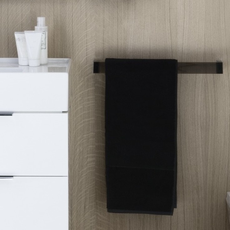 Kartell Laufen Rail håndklædestang, 30 cm, sort