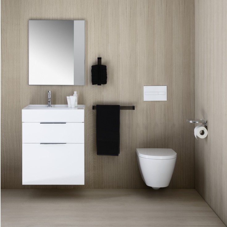 Kartell Laufen Rail handduksstÄng, 30 cm, svart