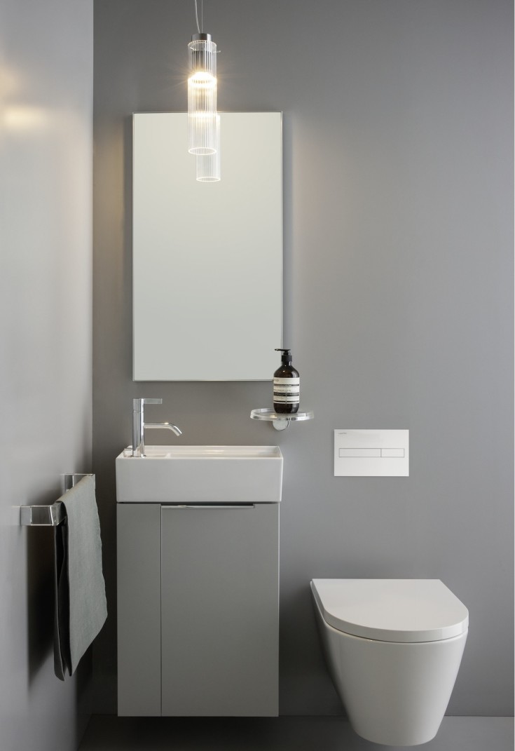 Kartell Laufen Rail håndklestang, 30 cm, transparent