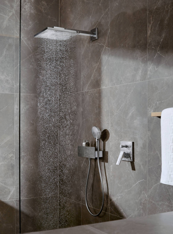 Hansgrohe Raindance E takdusj, 30x30 cm, krom
