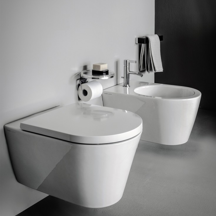 Kartell Laufen hylle, Ø18,5 cm, krom