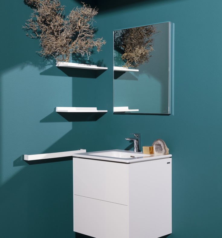 Kartell Laufen Shelfish hylle, 45x11,5 cm, hvit