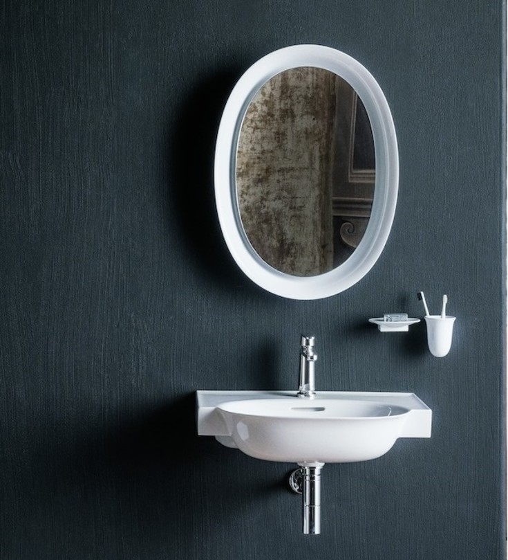 Laufen The New Classic tandborstmugg, matt vit