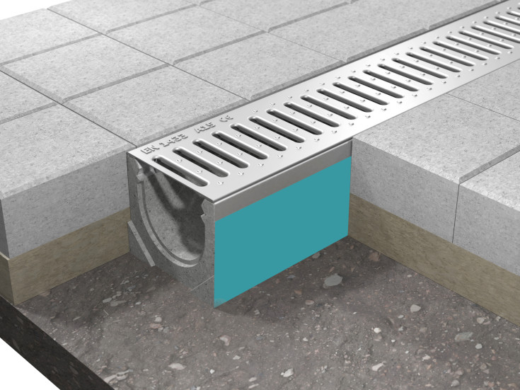 Duco Mini Gala afløbsrende 100 cm uden afløb