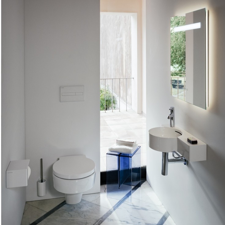 Laufen Val toiletbørste, hvid