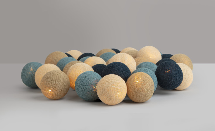 Iris Lights Graphic Grey lyskjede, 35 kuler