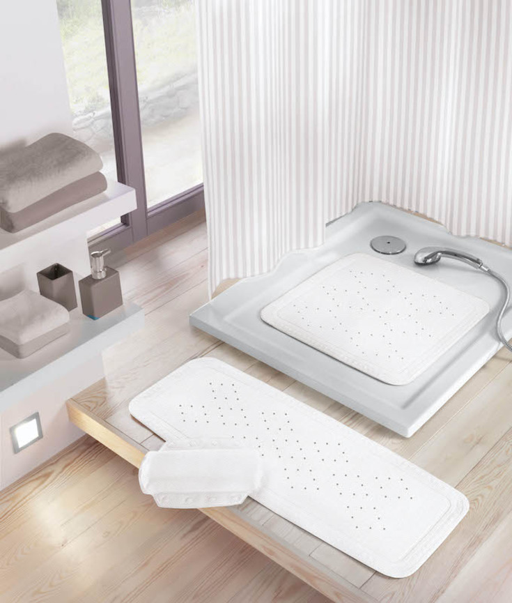 Kleine Wolke Arosa sklisikker matte, 36x92 cm, grå