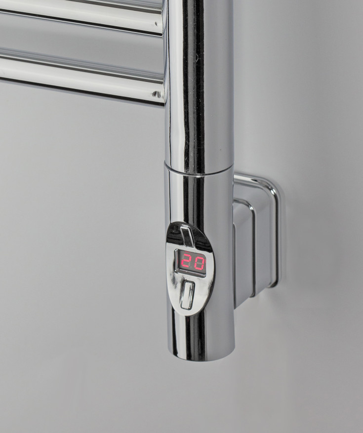 Nuvo 2 elektrisk varmeelement, ½", 300W, rund profil, krom
