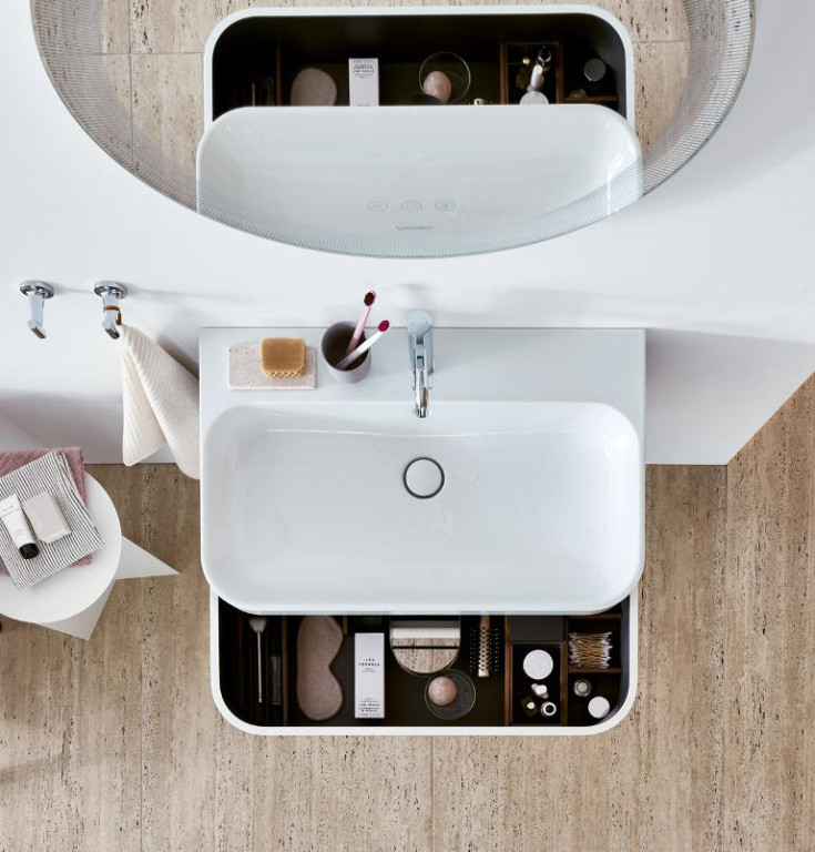 Duravit Happy D.2 møbelpakke, 57,5x49 cm, grafitt