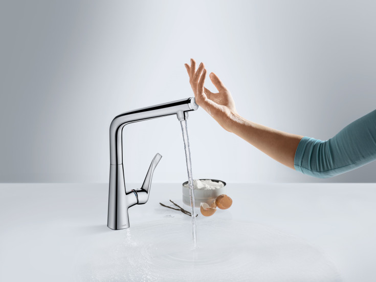 Hansgrohe Metris Select 320 køkkenarmatur, krom