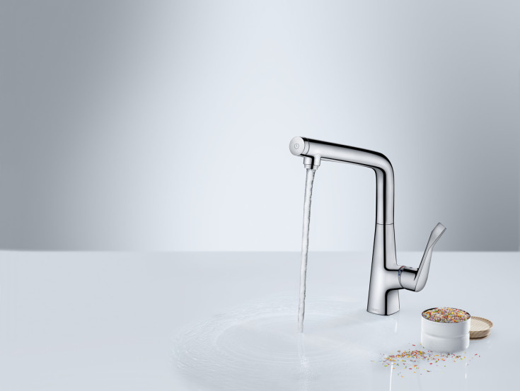Hansgrohe Metris Select 320 køkkenarmatur, krom