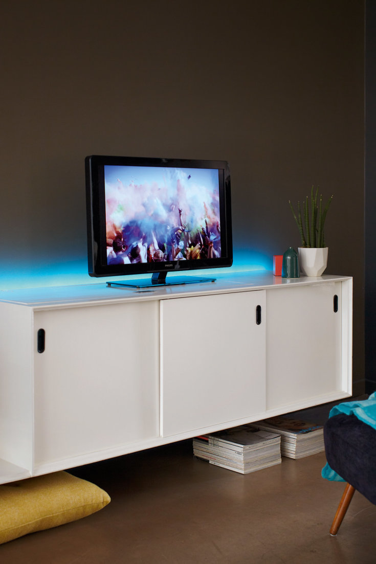 Philips myLiving LED stripe, farget lys og fjernkontroll, 2 meter