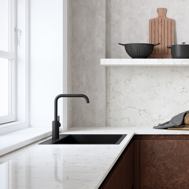 Damixa Silhouet köksblandare, matt svart