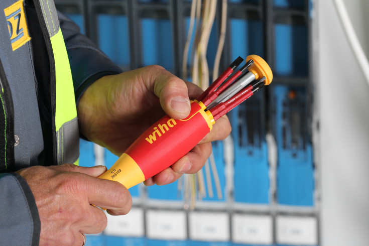 Wiha bithåndtak SlimVario 1000 V, med 6 bits