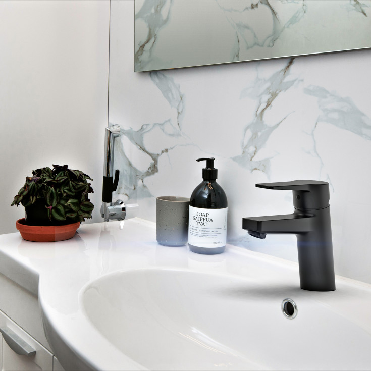 Oras Twista håndvaskarmatur, mat sort