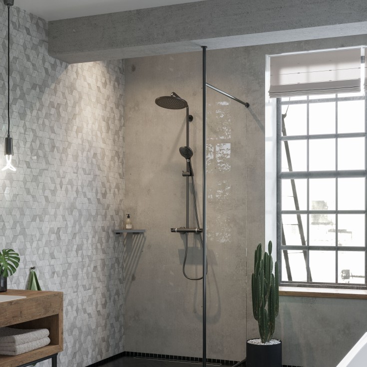 Hansgrohe Croma Select S 280 dusjsett , børstet sort krom