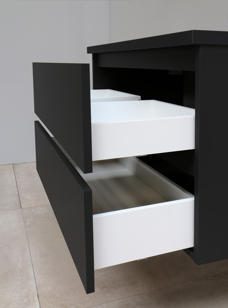 Sanibell Online möbelpaket, omonterad, 81x46,5 cm, matt svart