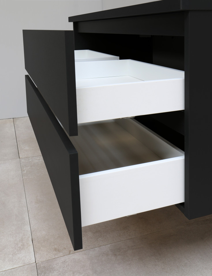 Sanibell Online møbelpakke, usamlet, 101x46,5 cm, matt sort