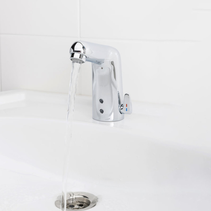 Oras Medipro tvättställsblandare, beröringsfri, krom