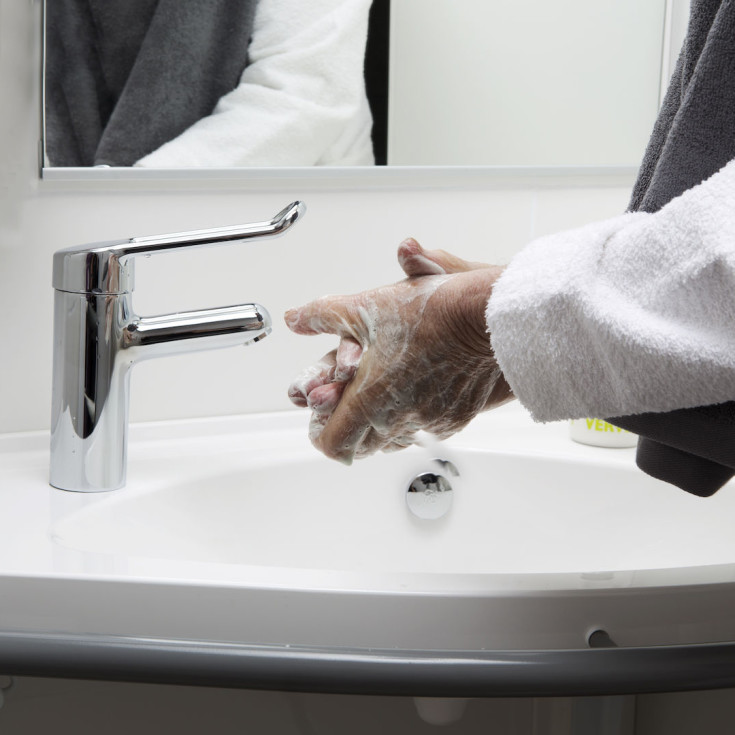 Orasipro tvättställsblandare, krom