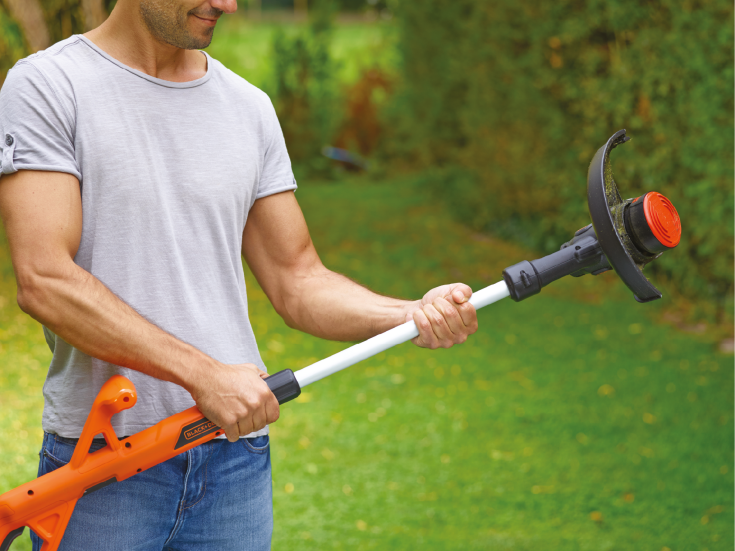 Black & Decker gresstrimmer, 25 cm, 18 volt m/batteri 1,5 Ah