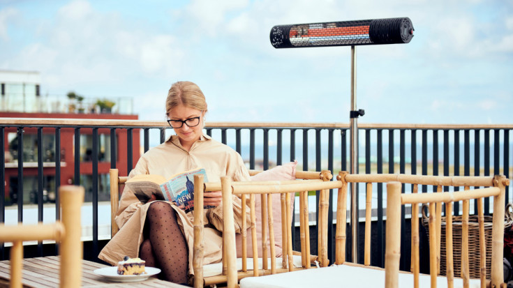 Wishco golvstativ till terrassvärmare, rostfritt stål