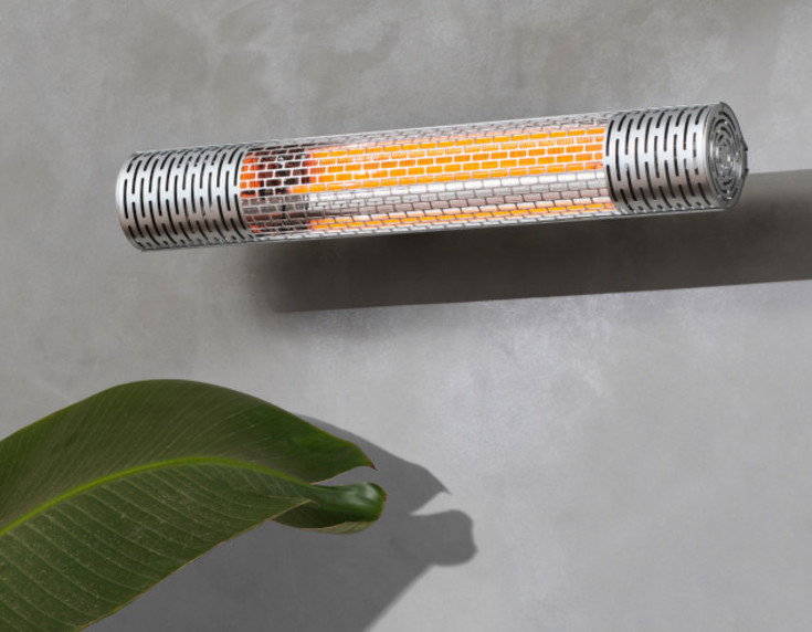 Wishco Pro terrassvärmare, infraröd, 2000 W, silver