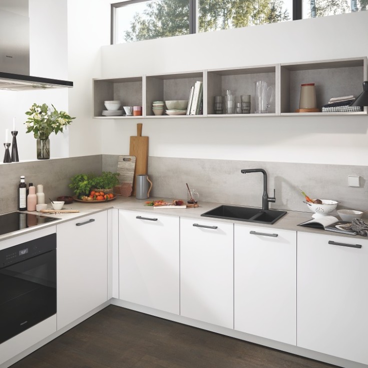 Grohe K500 diskbänk, 55,5x46 cm, svart