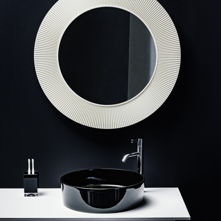 Kartell Laufen tvättställ, Ø42 cm, svart
