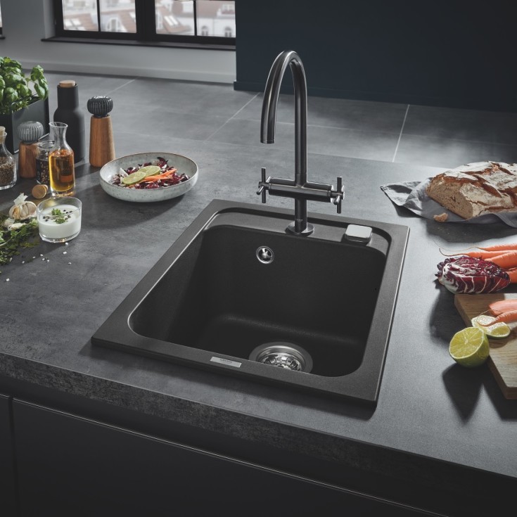 Grohe K700 diskbänk, 40x50 cm, svart