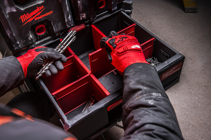 Milwaukee Packout skuffekasse, med 2 skuffer
