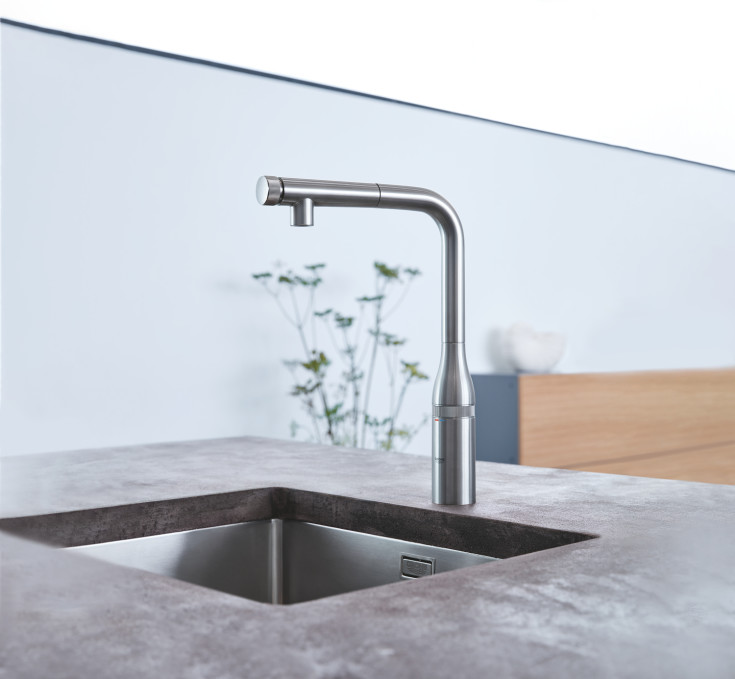 Grohe Essence SmartControl köksblandare, stål