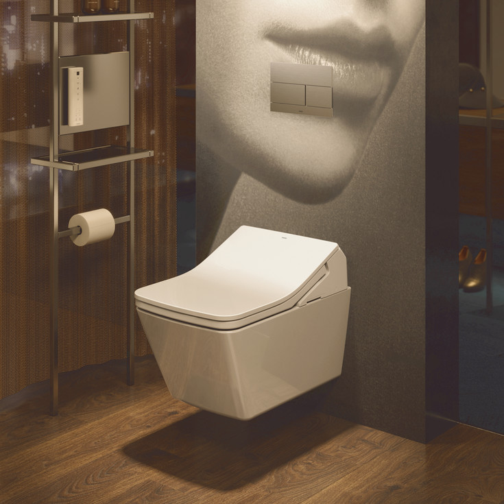 Toto Washlet SX douchetoilet, uden skyllekant, rengøringsvenlig, hvid