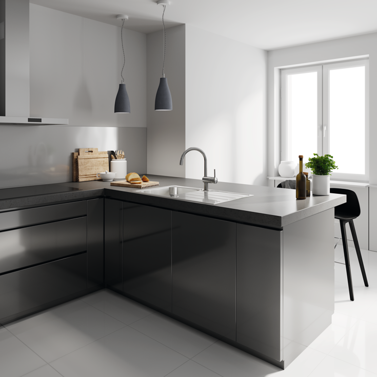 Grohe Minta köksblandare, utdragbar pip, krom