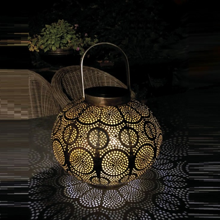 Veli Line Marrakech lykta solcell, Ø23 cm
