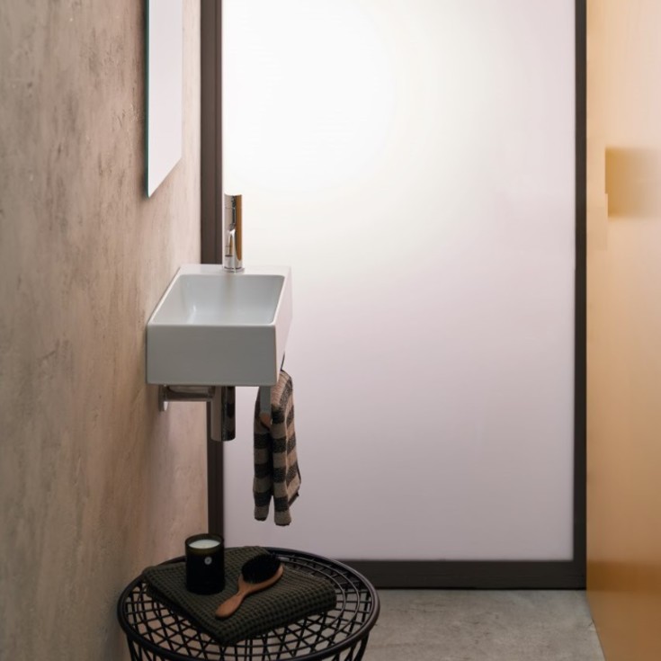 Catalano Verso tvättställ, 50x25 cm, höger, vit