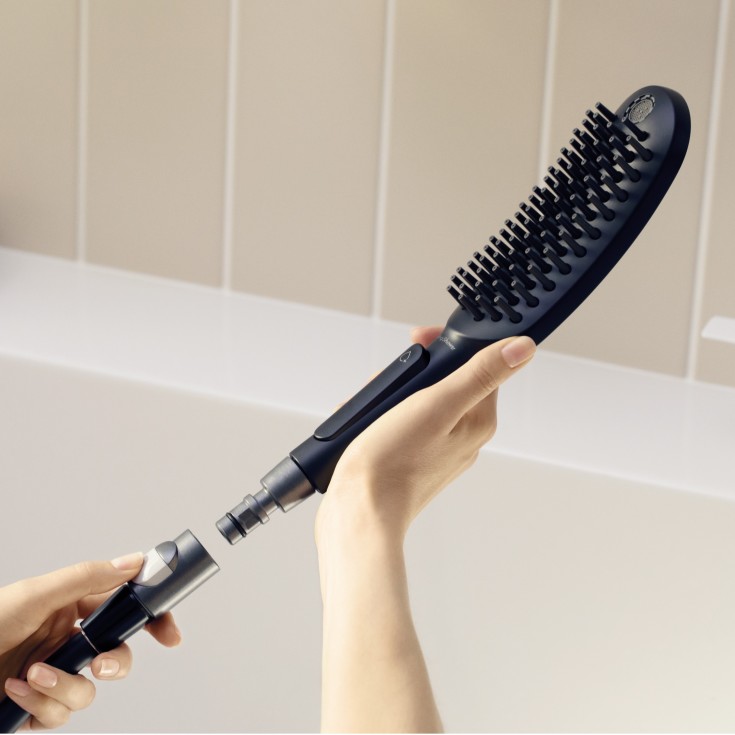 Hansgrohe koblingssett, 3 dele, 1/2", sort