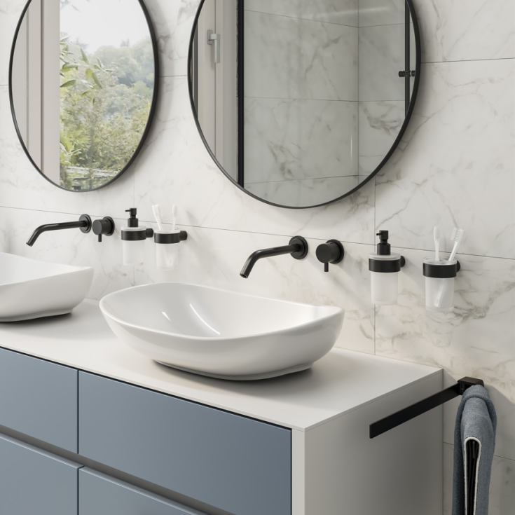 Hefe Piren tvÄlpump, matt svart