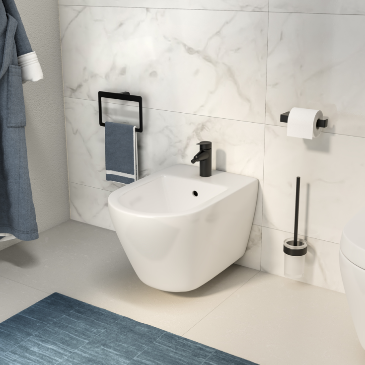 Hefe Piren handduksring, matt svart