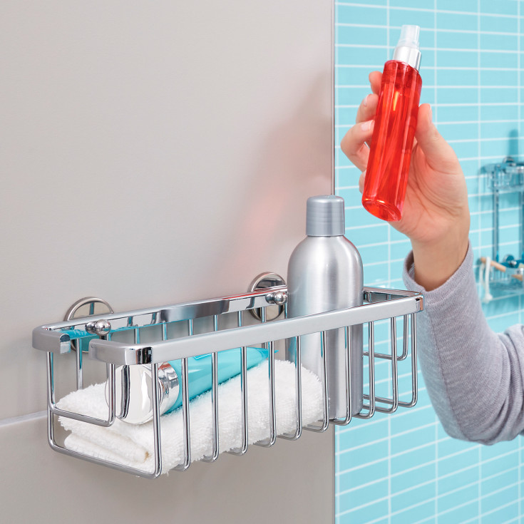 Tesa Moon brusehylde, krom