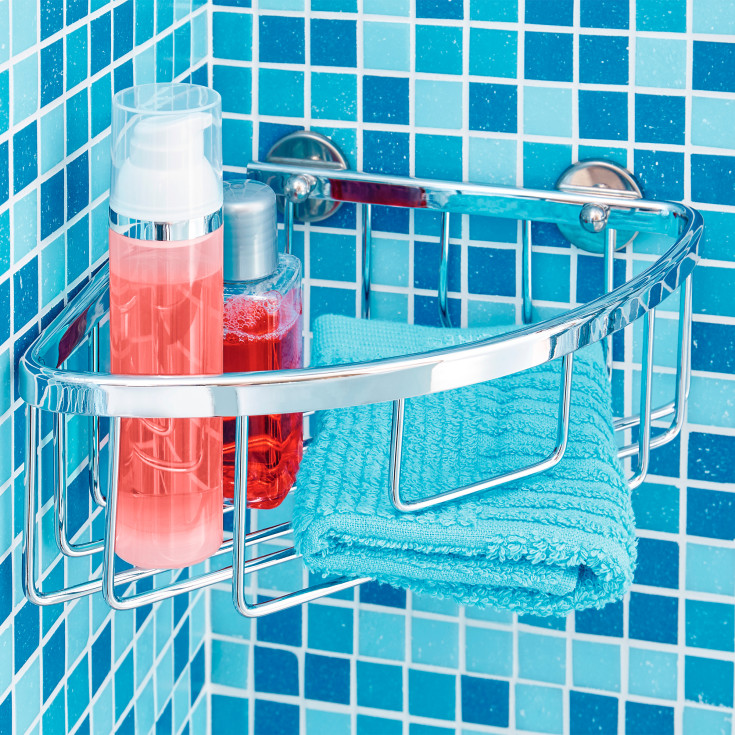 Tesa Aluxx duschhylla, krom