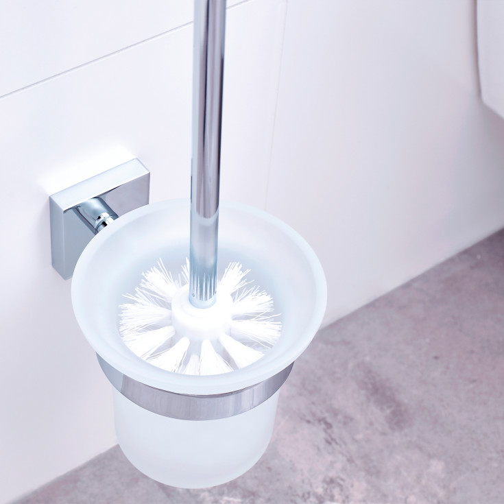 Tesa Ekkro toiletbørste, glas/krom