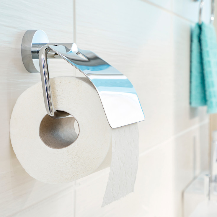 Tesa Smooz toiletrulleholder, krom