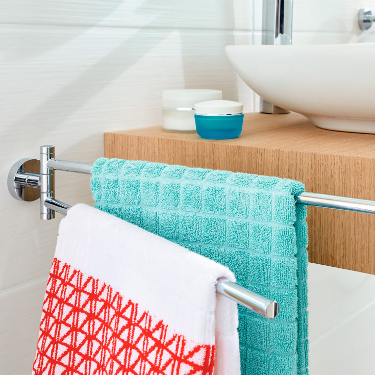 Tesa Smooz håndklestang, 45,5 cm, krom