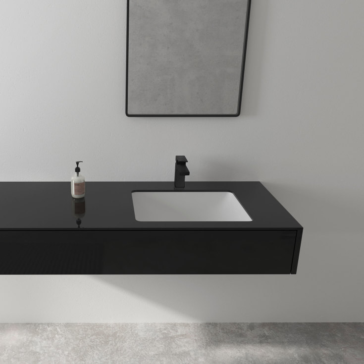 Hansgrohe Vernis Shape 100 håndvaskarmatur, mat sort