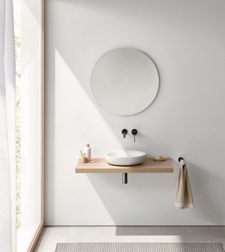 Grohe Essence Ceramic tvättställ, Ø45 cm, vit
