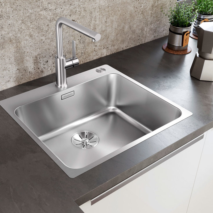 Blanco Solis 500-IF/N UXI diskbänk, 54x44 cm, rostfritt stål