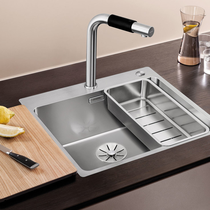 Blanco Andano 500-IF/A MXI køkkenvask, 54x50 cm, rustfrit stål